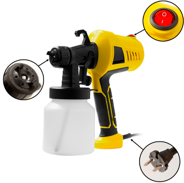 Pistola de Pintura Elétrica - Alta Potência e Precisão