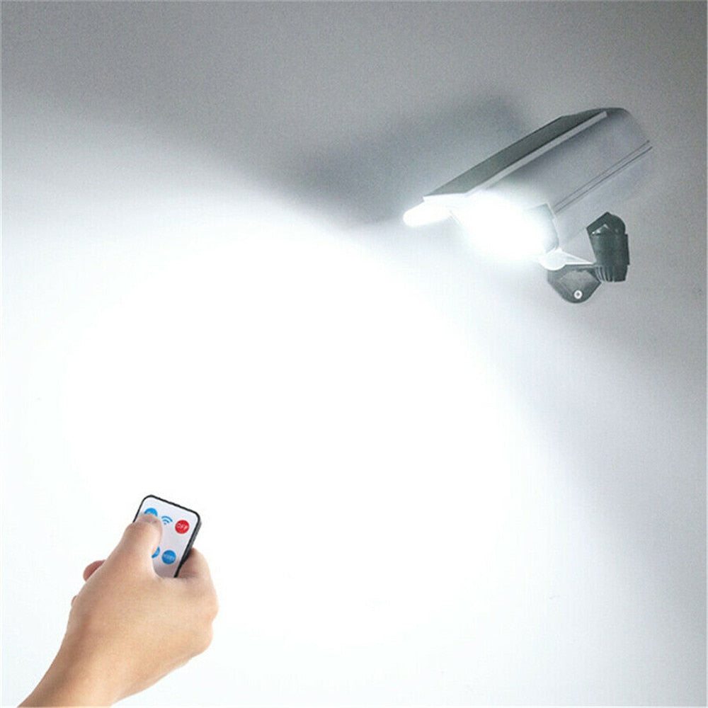 Refletor Com Placa Solar e Câmera Integrada
