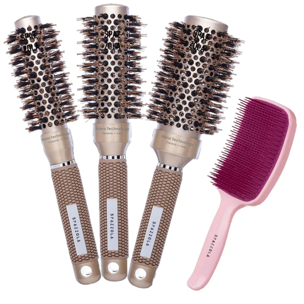 Escova Profissional de Cabelo Térmica - Compre 1 Leve 3 + Brinde