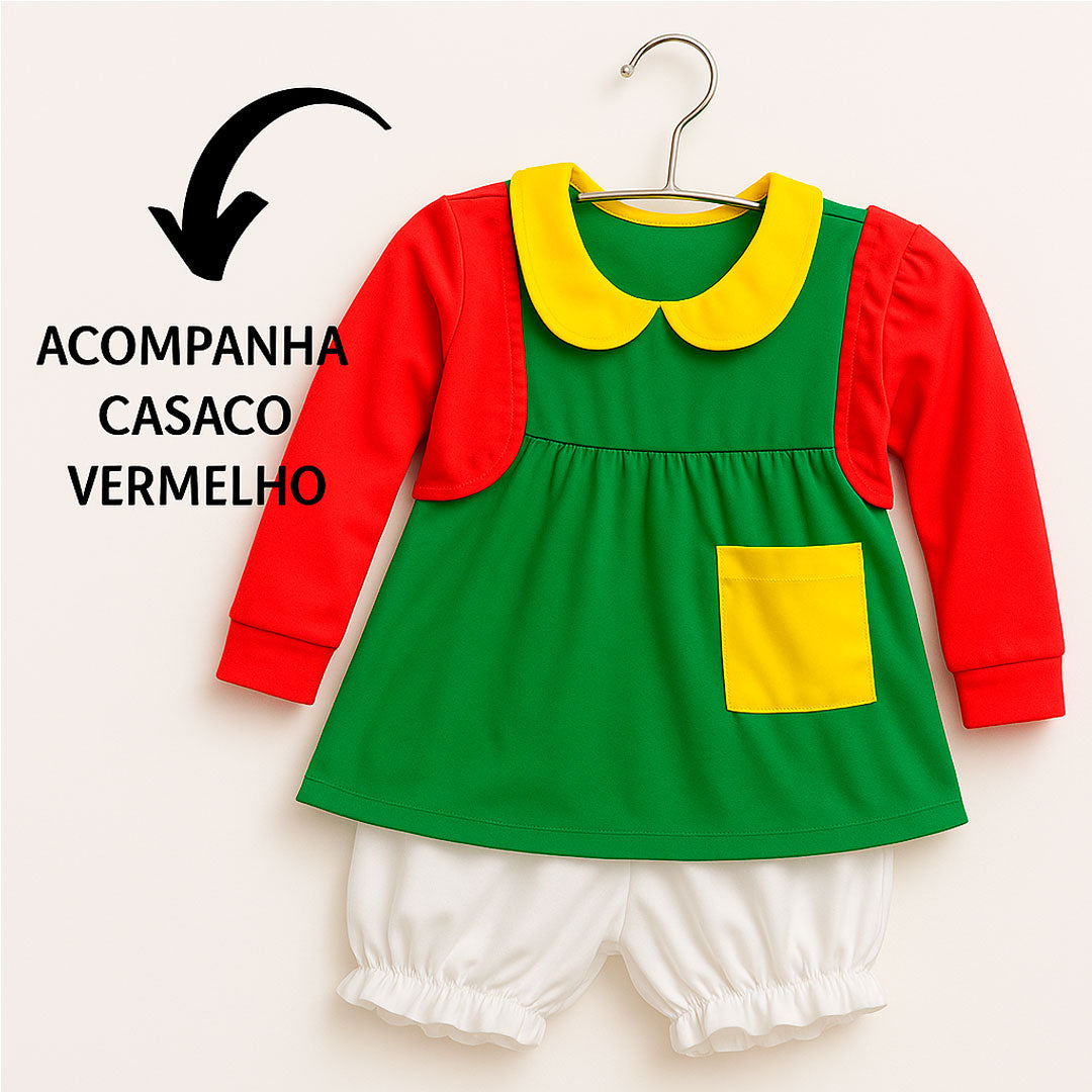 Fantasia Da Chiquinha Infantil Turma do Chaves