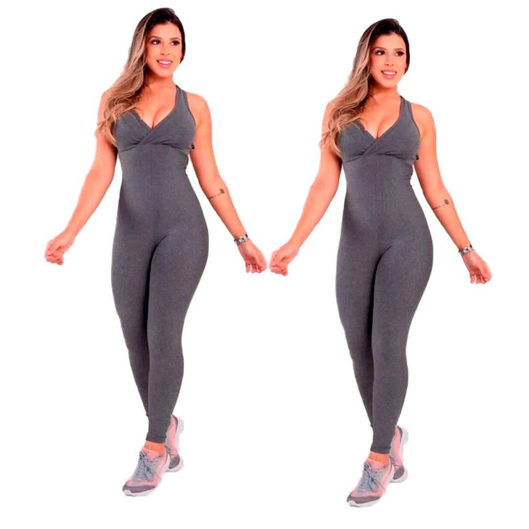 Macacão Legging Feminino De Academia Compre 1 Leve 2 - Bojo Removível