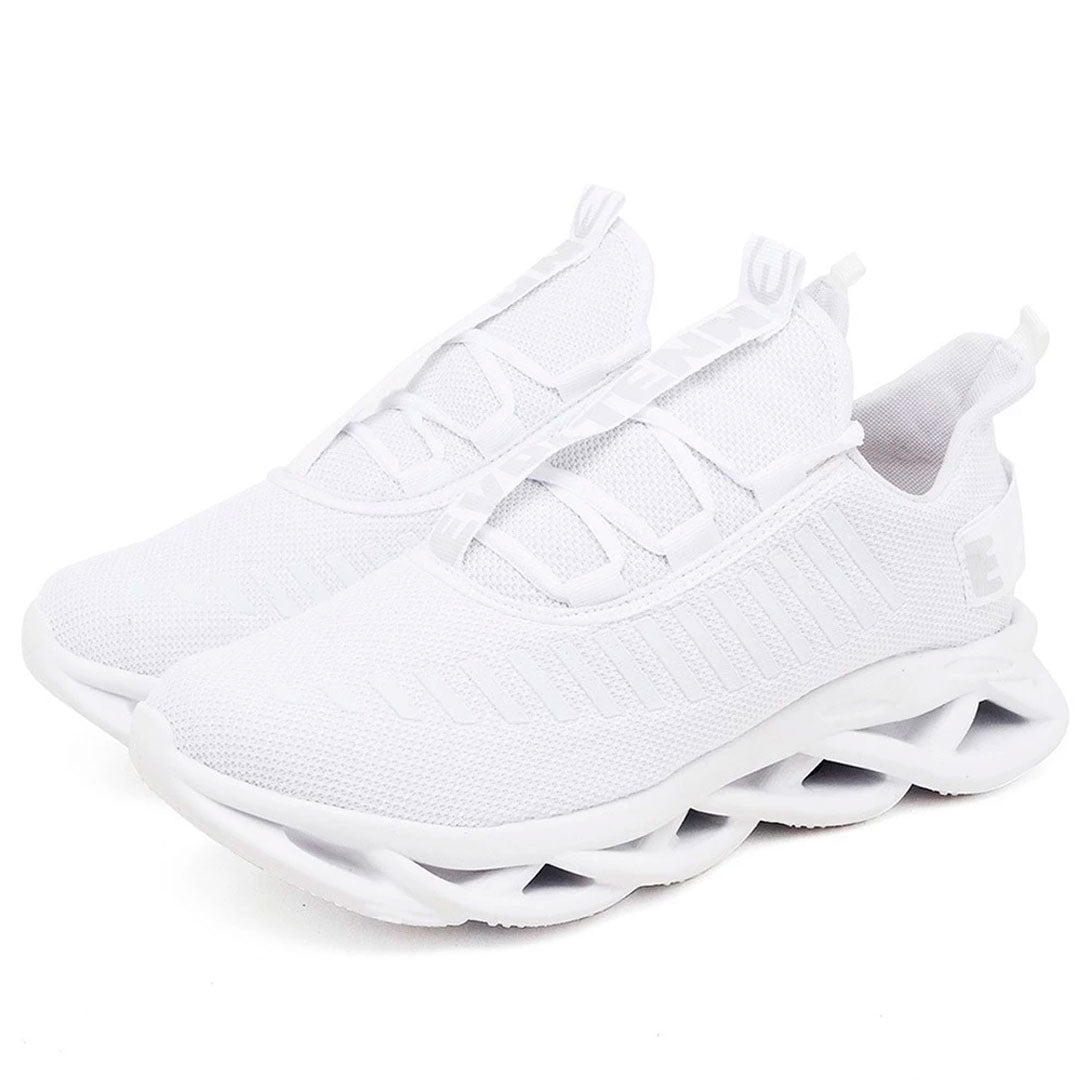Tênis feminino esportivo com solado tecnológico em micro expandido, cabedal em malha respirável e design moderno. Disponível em cores vibrantes como pink, amarelo e verde neon.