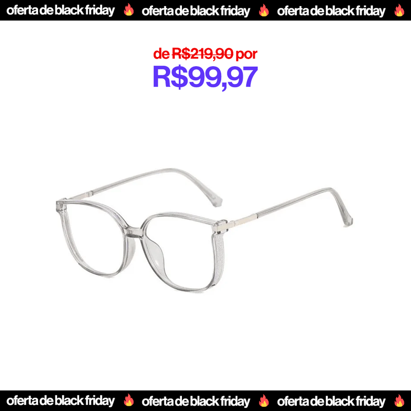 Óculos Ultra Focal Feminino Com Grau Adaptável Anti Luz Azul - Oferta Black Friday