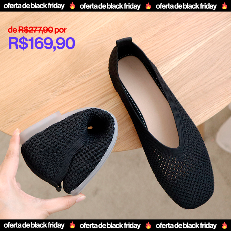 Sapato Feminino - Com Tecido Ultra Respirável - Oferta Black Friday