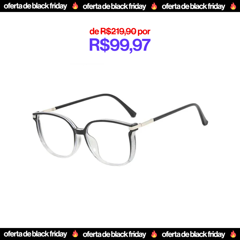 Óculos Ultra Focal Feminino Com Grau Adaptável Anti Luz Azul - Oferta Black Friday