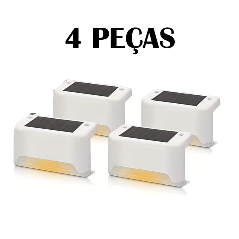 Kit Iluminação Solar à Prova d'Água para Jardim e Varanda