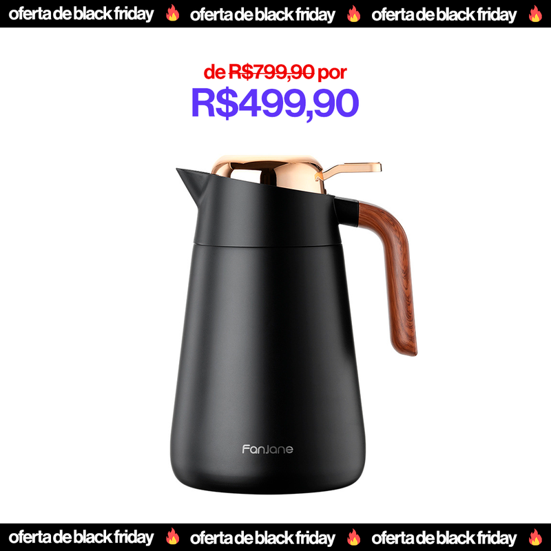 Garrafa Térmica Café Chá Inox 1.6L - Preço de Black Friday