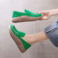 Sapato de Plataforma Fashion de Couro - Palmilha Ortopédica para Pés Livre de Dor