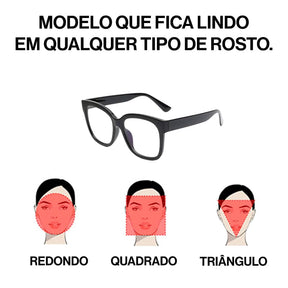 Óculos Ultra Focal Inteligente Anti Luz Azul