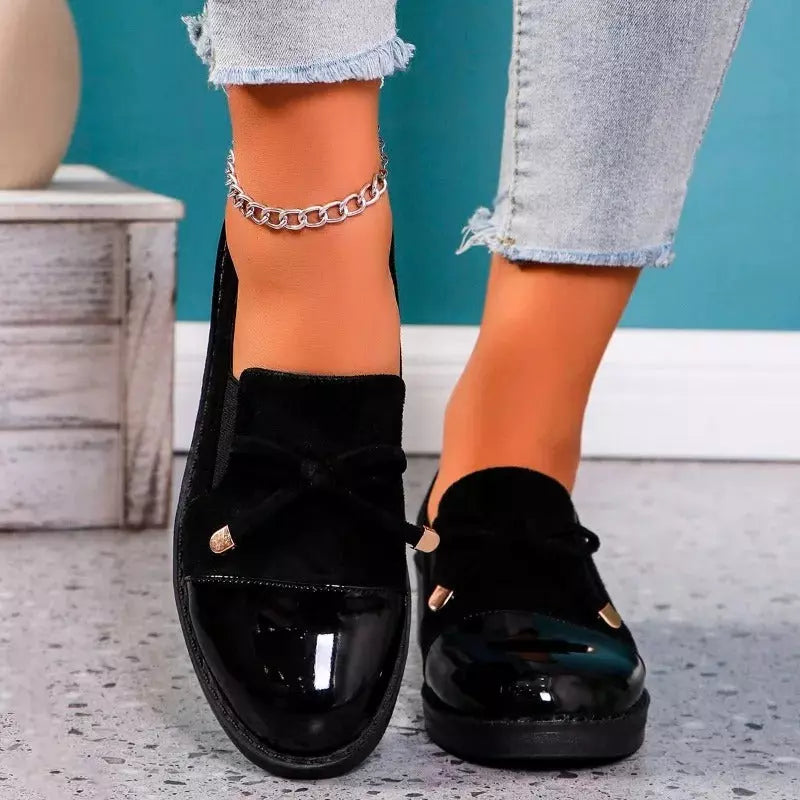 Sapato de Couro Slip-On Casual Confortável