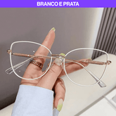 Óculos Feminino + Lentes Anti Luz Azul e UV400