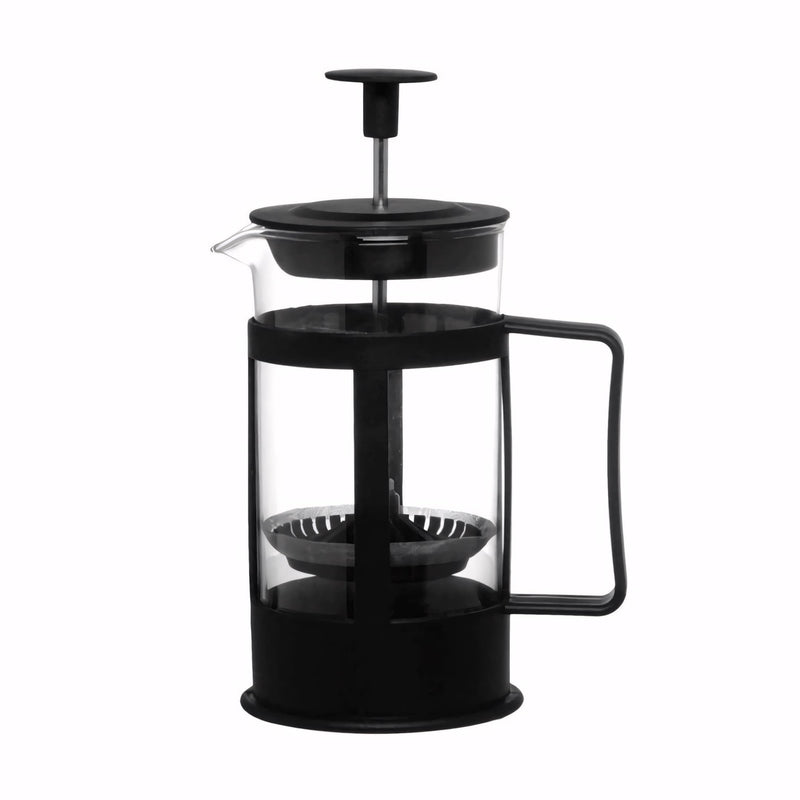 Cafeteira prensa francesa Good Coffee 350ml, perfeita para preparar café, chá, leite cremoso ou cappuccino. Com design elegante, visor transparente e alça ergonômica, oferece praticidade e sabor em cada preparo artesanal.