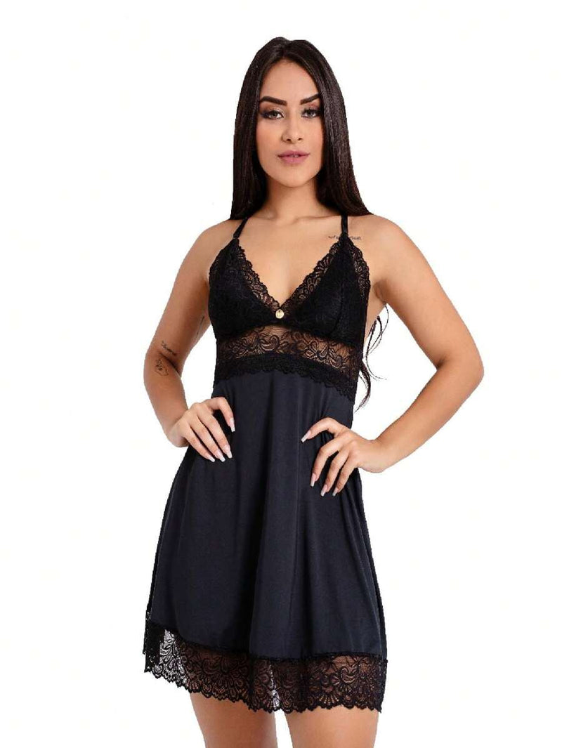 Pijama De Renda - Feito em Cetim