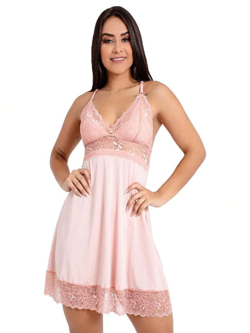 Pijama De Renda - Feito em Cetim