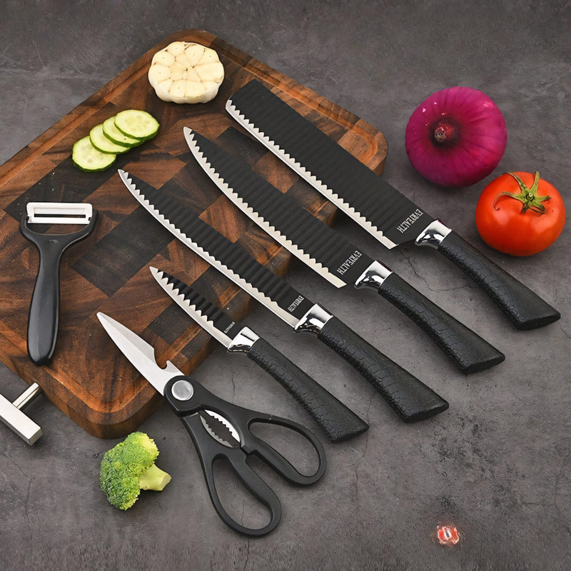 Conjunto de Facas Inox - Kit 6 Facas