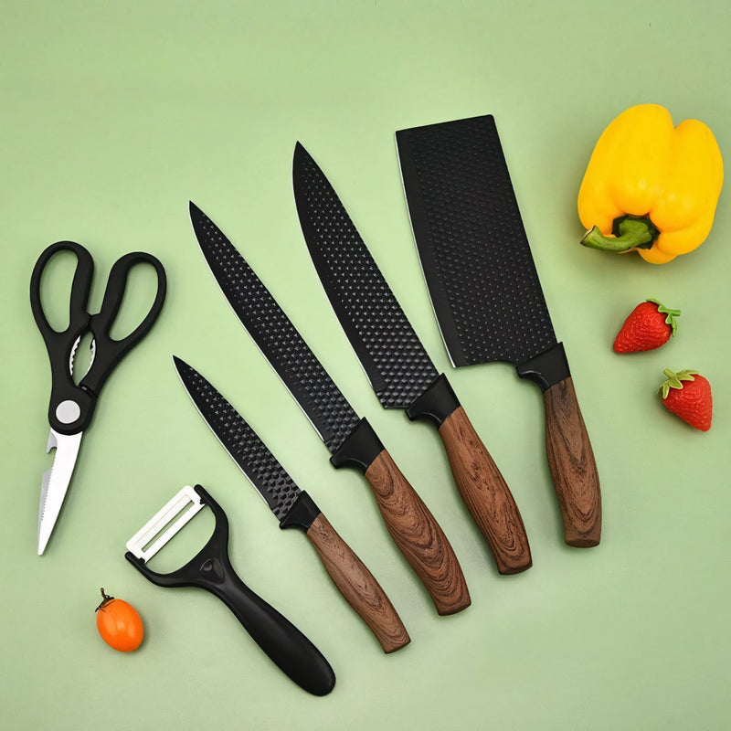 Conjunto de Facas Inox - Kit 6 Facas