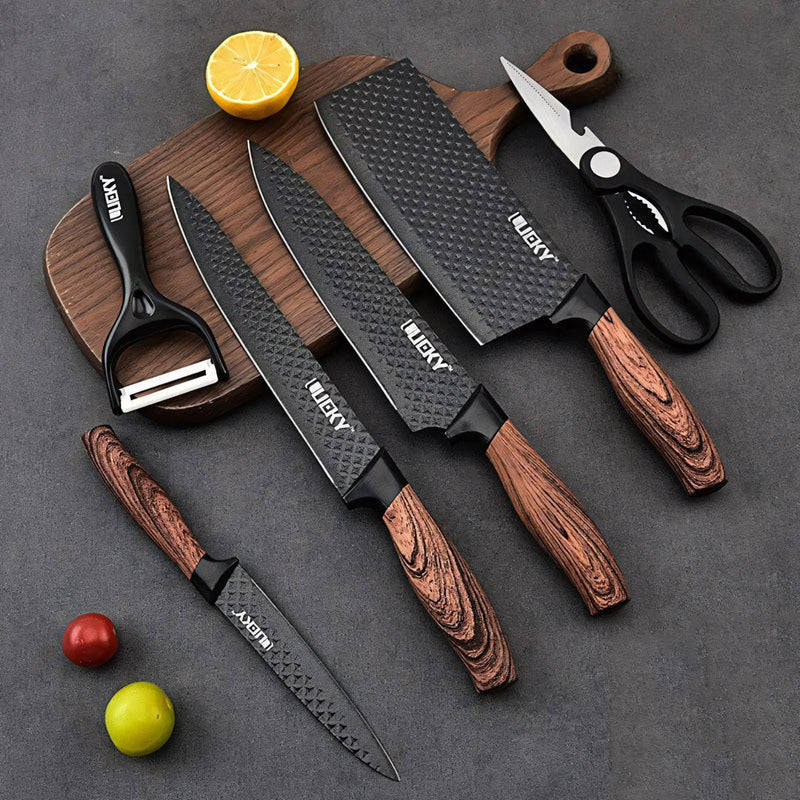 Conjunto de Facas Inox - Kit 6 Facas