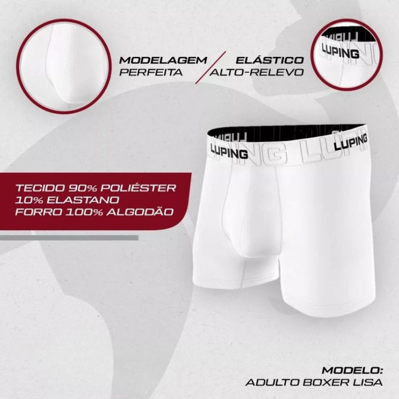 Kit 10 Cuecas Masculina Adulto Boxer de Microfibra