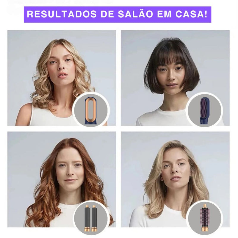 Escova Modeladora e Secadora 5 em 1 - Caixa de Brinde