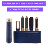 Escova Modeladora e Secadora 5 em 1 - Caixa de Brinde
