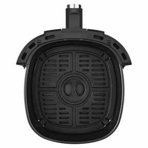 Fritadeira elétrica Elgin Start Fry 3,5L preta com cuba antiaderente. Ideal para preparar alimentos crocantes e saudáveis, com controle de temperatura e timer sonoro.