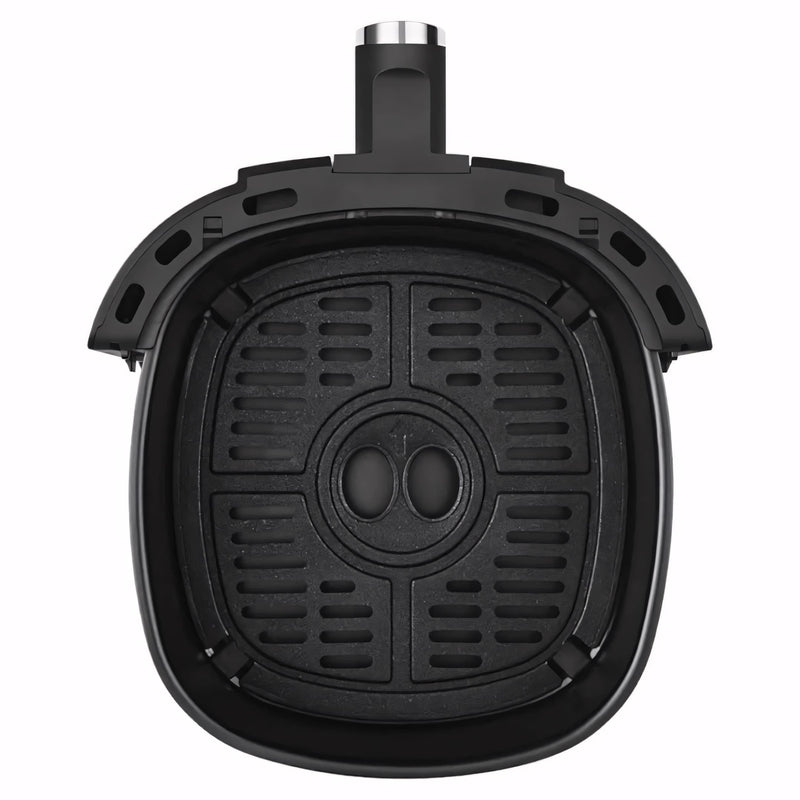 Fritadeira elétrica Elgin Start Fry 3,5L preta com cuba antiaderente. Ideal para preparar alimentos crocantes e saudáveis, com controle de temperatura e timer sonoro.
