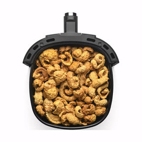 Fritadeira elétrica Elgin Start Fry 3,5L preta com cuba antiaderente. Ideal para preparar alimentos crocantes e saudáveis, com controle de temperatura e timer sonoro.