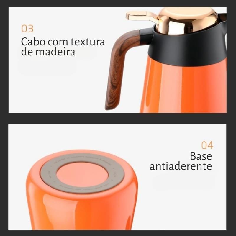 Garrafa Térmica Café Chá Inox 1.6L - Preço de Black Friday