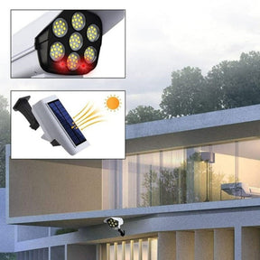 Refletor Com Placa Solar e Câmera Integrada