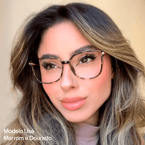 Óculos Feminino MultiFocal com Cristal Brilhante - ÚLTIMAS UNIDADES