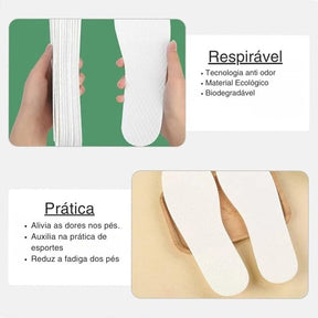 Palmilha Anti Odor Descartável com Material Respirável