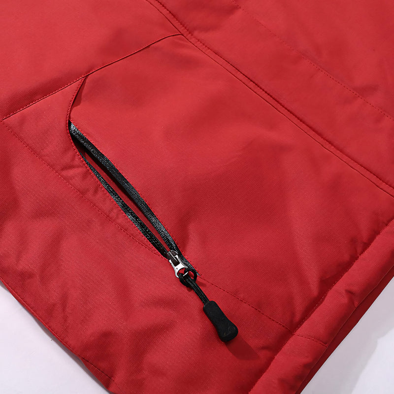 Jaqueta masculina forrada com capuz, bolsos com zíper e isolamento térmico para até -30°C. Ideal para neve, frio extremo e uso esportivo ou urbano com estilo e proteção.