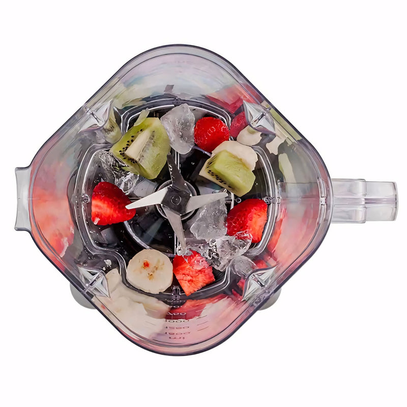 Liquidificador Multi Turbo 650W, modelo compacto e potente, com copo transparente de 2,1 litros, 2 velocidades, função pulsar e base antiderrapante. Perfeito para sucos, vitaminas e molhos.