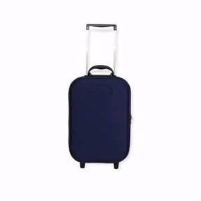 Mala de viagem pequena preta, com rodinhas, puxador retrátil e medidas compatíveis com a ANAC. Ideal como mala de bordo 10kg para viagens de avião ou curtas distâncias.
