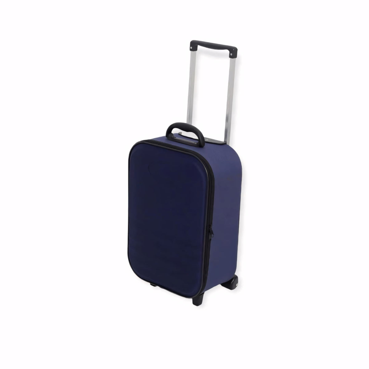 Mala de viagem pequena preta, com rodinhas, puxador retrátil e medidas compatíveis com a ANAC. Ideal como mala de bordo 10kg para viagens de avião ou curtas distâncias.