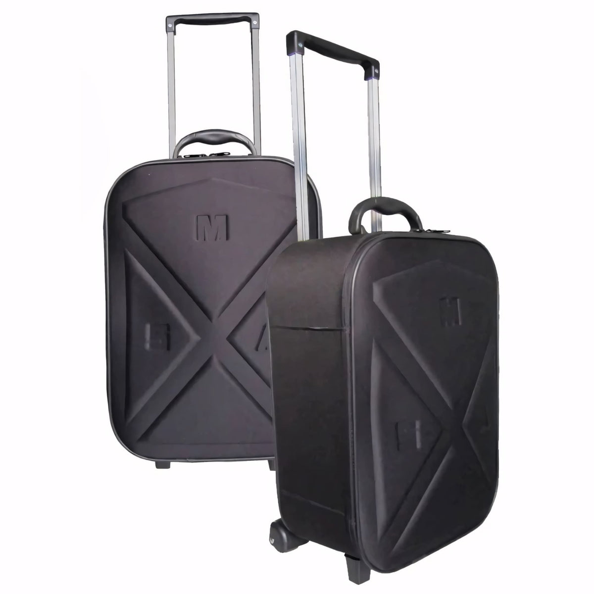 Mala de viagem pequena e rígida, ideal como mala de bordo 10kg. Com alça retrátil, rodinhas, interior forrado e medidas aprovadas pela ANAC. Perfeita para voos curtos.
