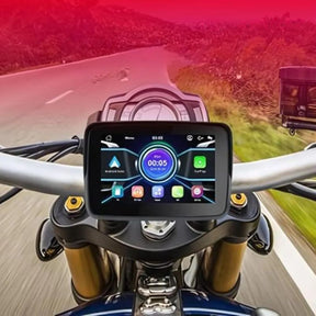 Multimídia com CarPlay para Moto Com Câmera de Ré e Frontal