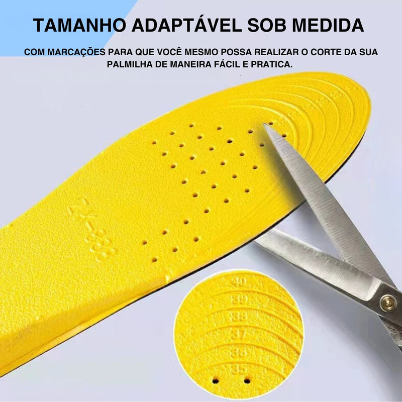 Palmilha Ortopédica Sob Medida com suporte de arco - Até 3.5 cm