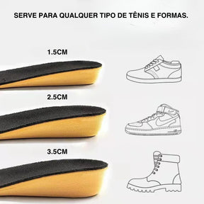 Palmilha Ortopédica Sob Medida com suporte de arco - Até 3.5 cm