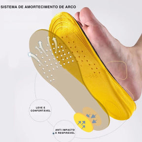 Palmilha Ortopédica Sob Medida com suporte de arco - Até 3.5 cm