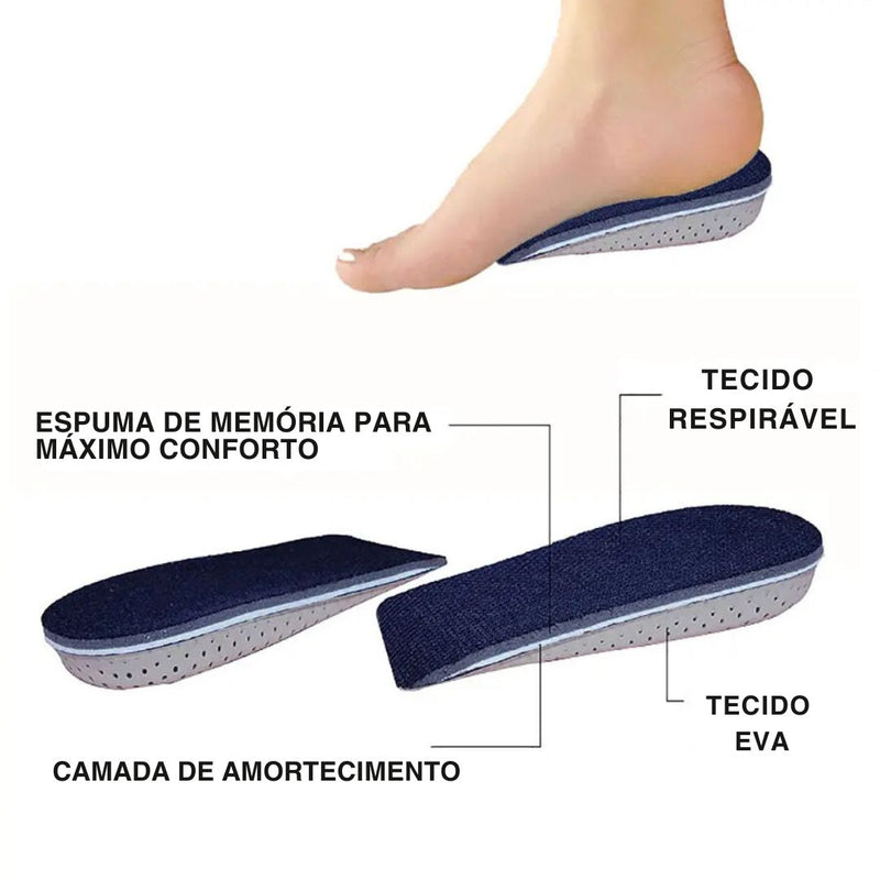 Palmilha Para Aumentar Tamanho - Aumente Até 5cm