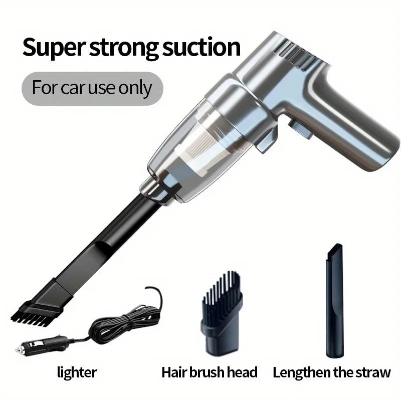 Car Mounted Vacuum Cleaner, Super Strong, High-power, High Suction, Dry And Wet Dual-purpose Sedan, Handheld, Multifunctional