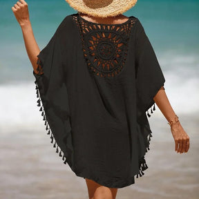 Saída de Praia Plus Size em Tricot