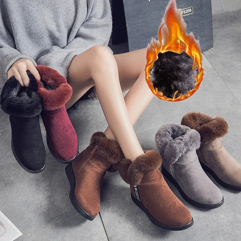 Bota Feminina Para Frio Intenso - Camurça