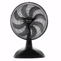 Ventilador silencioso com 8 pás, 150W, base firme e design 2 em 1 para mesa ou parede. Ideal para ambientes internos com ventilação potente e oscilação automática.