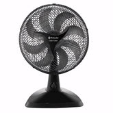 Ventilador silencioso com 8 pás, 150W, base firme e design 2 em 1 para mesa ou parede. Ideal para ambientes internos com ventilação potente e oscilação automática.