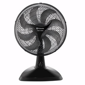 Ventilador silencioso com 8 pás, 150W, base firme e design 2 em 1 para mesa ou parede. Ideal para ambientes internos com ventilação potente e oscilação automática.