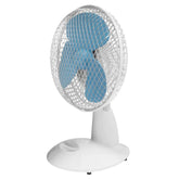 Ventilador de mesa pequeno com 18 cm, ideal para ambientes compactos. Design funcional, controle de velocidade e baixo consumo de energia. Refresca com eficiência e silêncio.