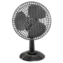 Ventilador de mesa pequeno com 18 cm, ideal para ambientes compactos. Design funcional, controle de velocidade e baixo consumo de energia. Refresca com eficiência e silêncio.