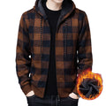 Jaqueta Masculina com Capuz Flanelada